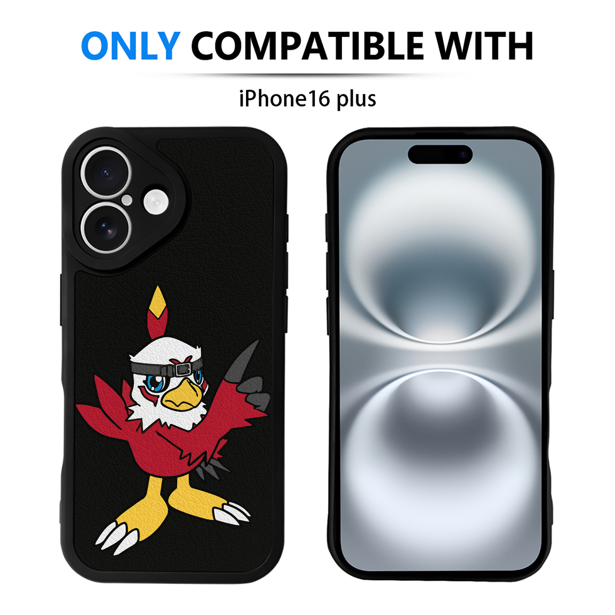 （画像用） Digimon デジタルモンスター/デジモン 【iPhone 16シリーズ対応】シリコンスマホケース（レザー調） 材質：シリコン